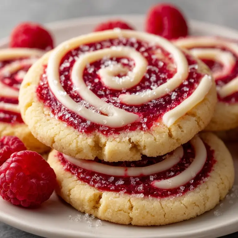 Raspberry Swirl Shortbread Cookies Recipe