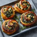 Spinach and Feta Puff Pastry Twists Recipe