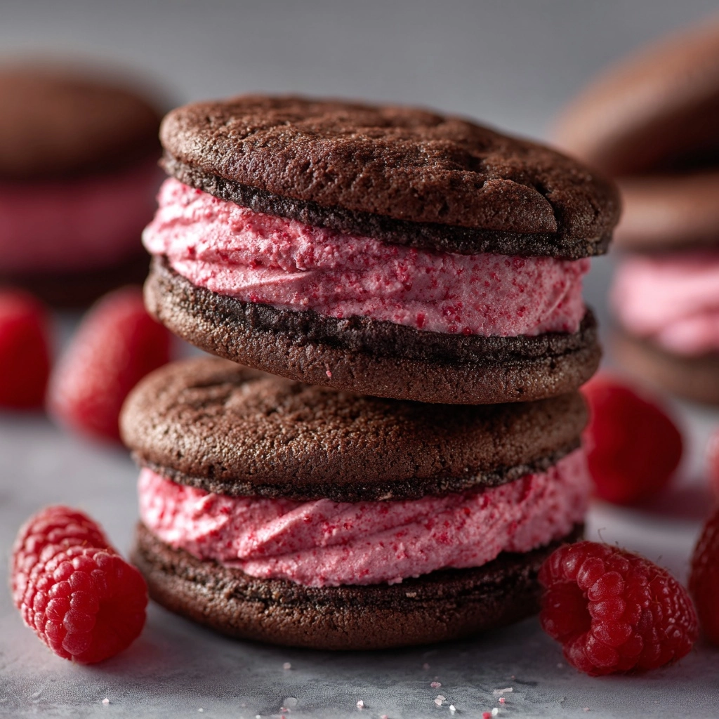 Chocolate Raspberry Sandwich Cookies: A Luxurious Delight Recipe - Recipe Image