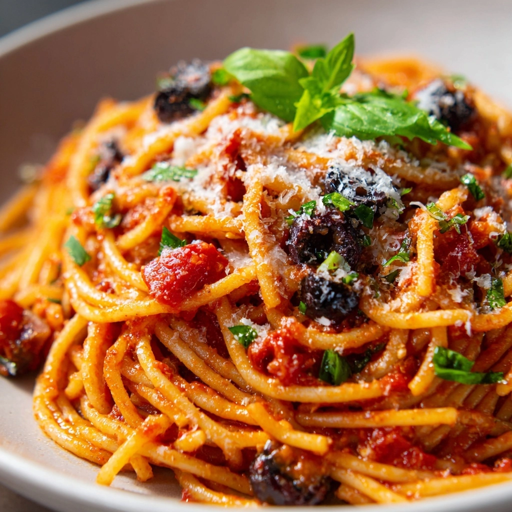 Spicy Eggplant Pasta Recipe - Recipe Image