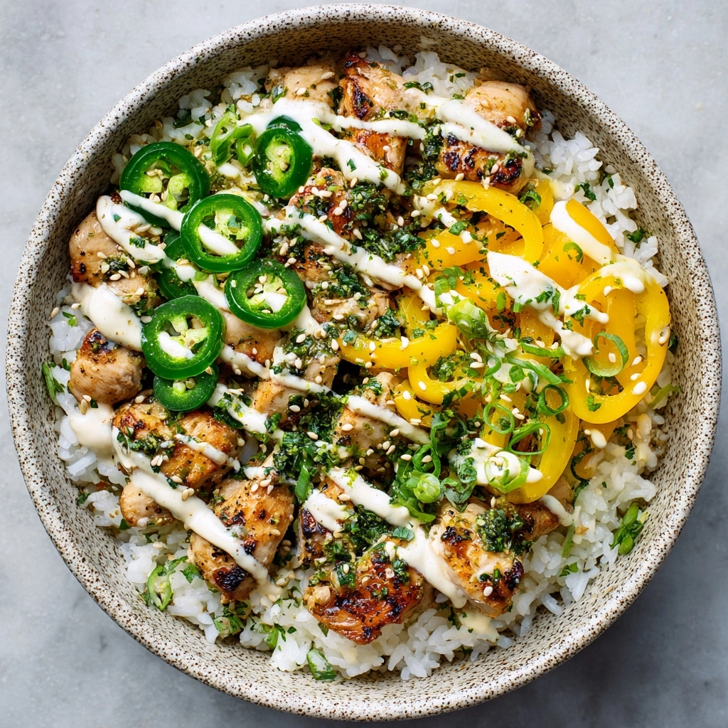 Greek Chicken Bowls with Creamy Tahini Feta Sauce Recipe - Recipe Image