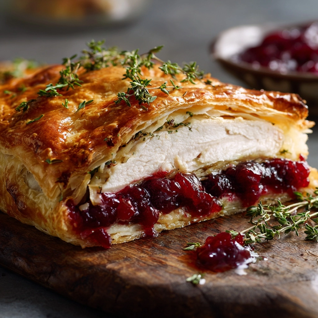 Cranberry Hazelnut Turkey Wellington Recipe - Recipe Image