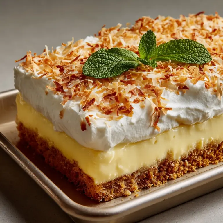 Coconut Cream Layered Dessert Recipe