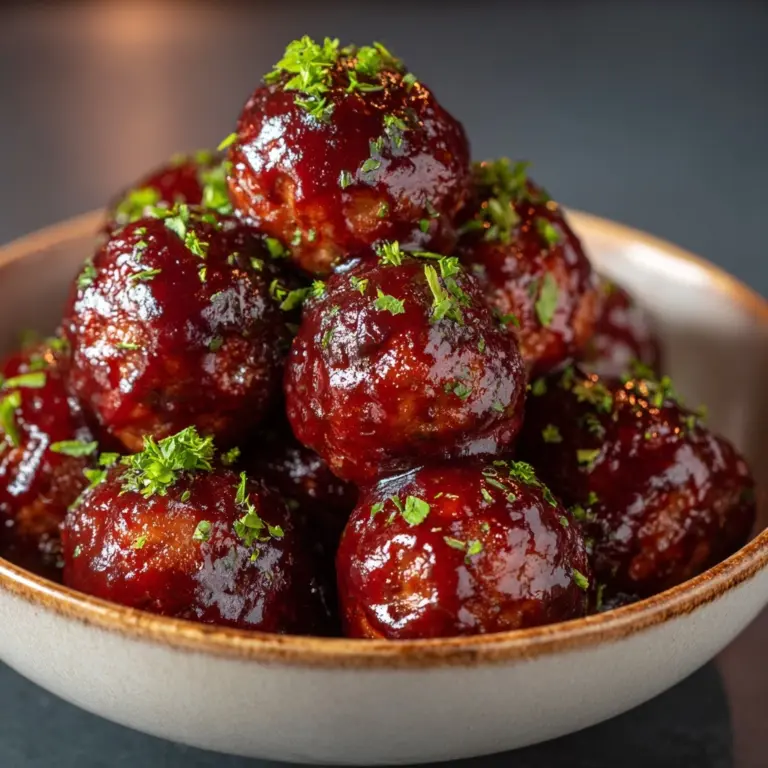 Cranberry Glazed Meatballs Recipe
