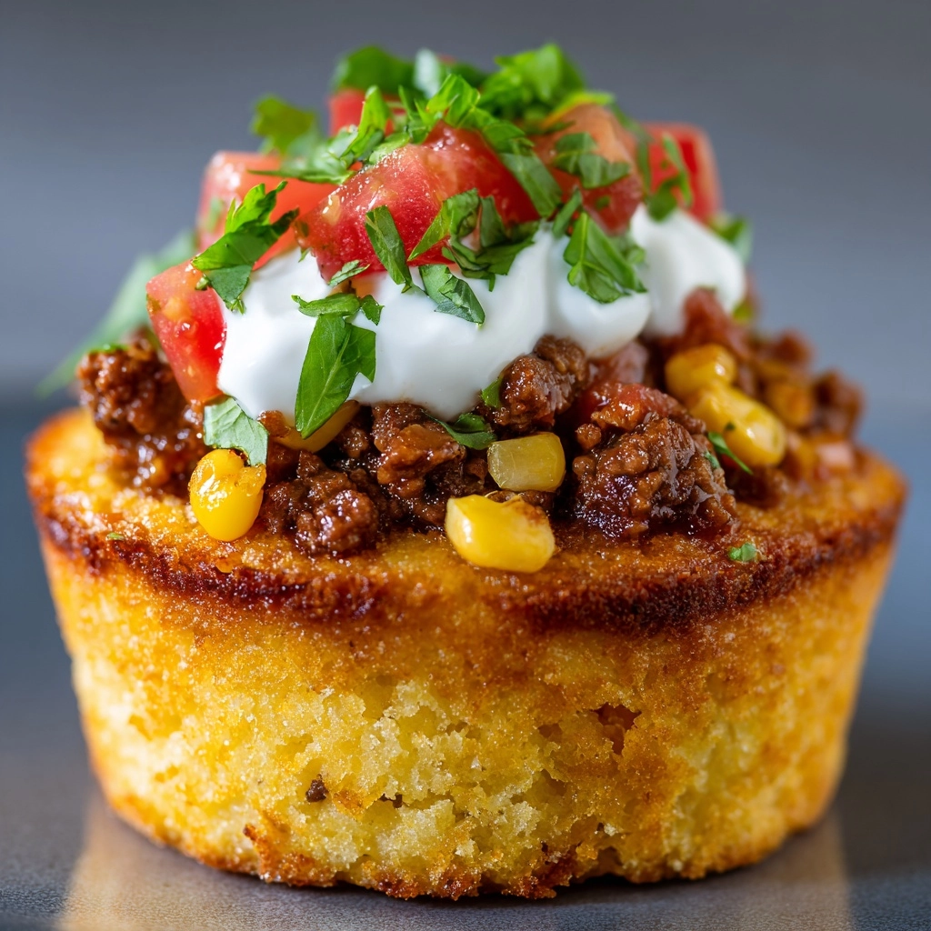 Cornbread Taco Muffins Recipe - Recipe Image