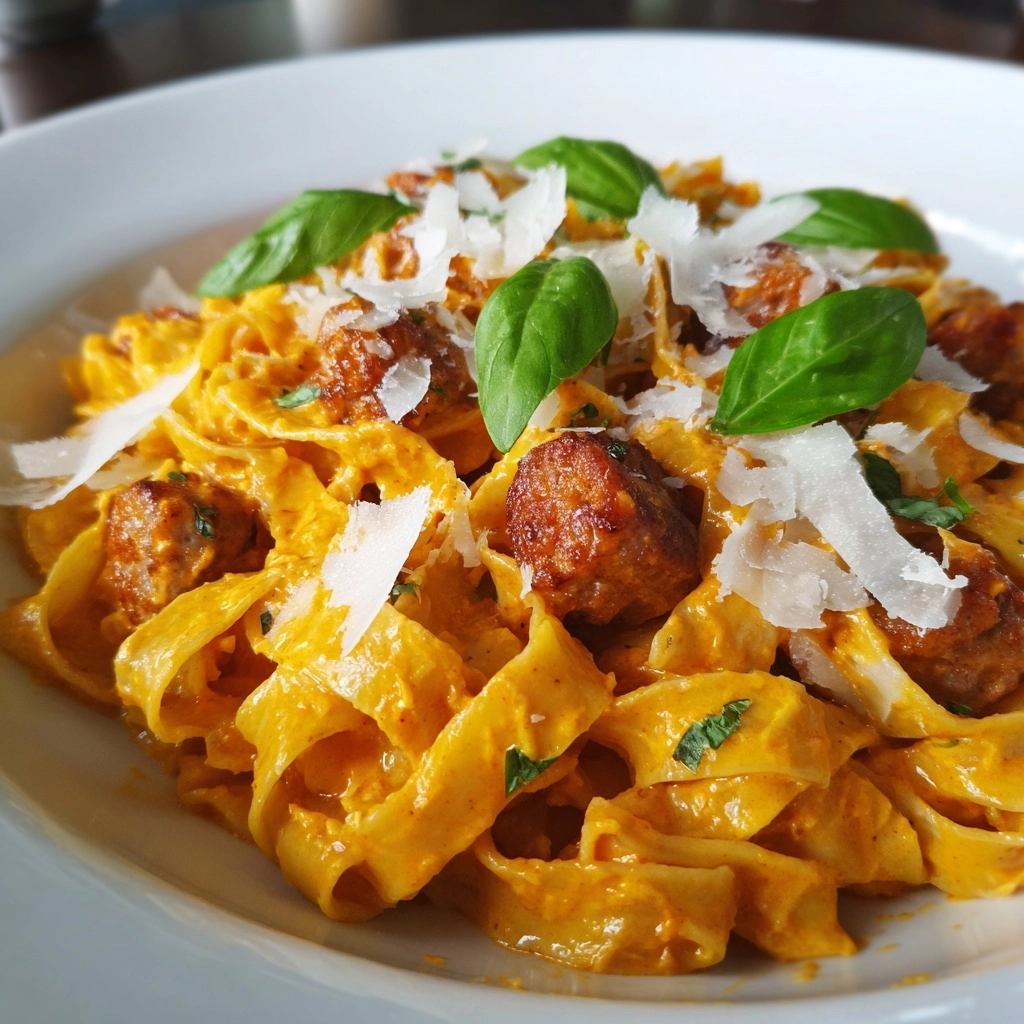 Sausage Nduja Pasta Recipe - Recipe Image