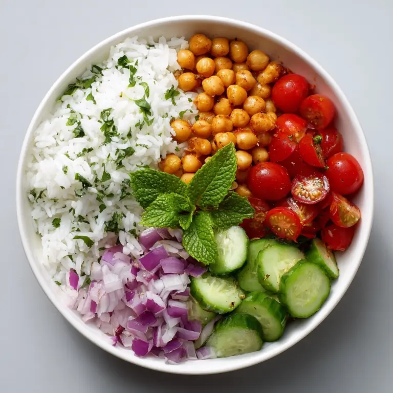 Mediterranean Chickpea Bowls with Tahini Sauce Recipe