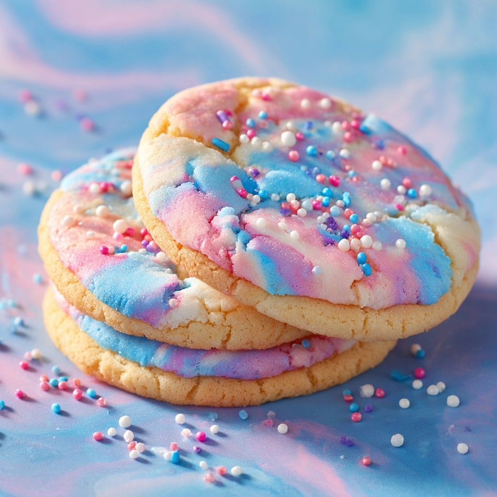 Cotton Candy Cookies Recipe - Recipe Image