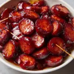 BBQ Smoked Sausage with Charred Peppers and Onions Recipe
