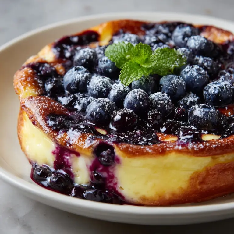 Blueberry Lemon Dutch Baby Recipe