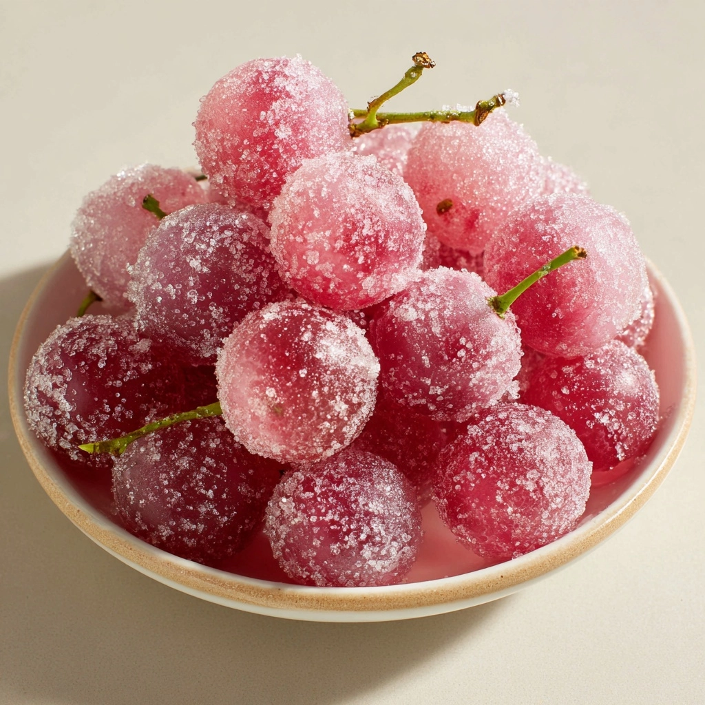 Pink Cotton Candied Grapes Recipe - Recipe Image