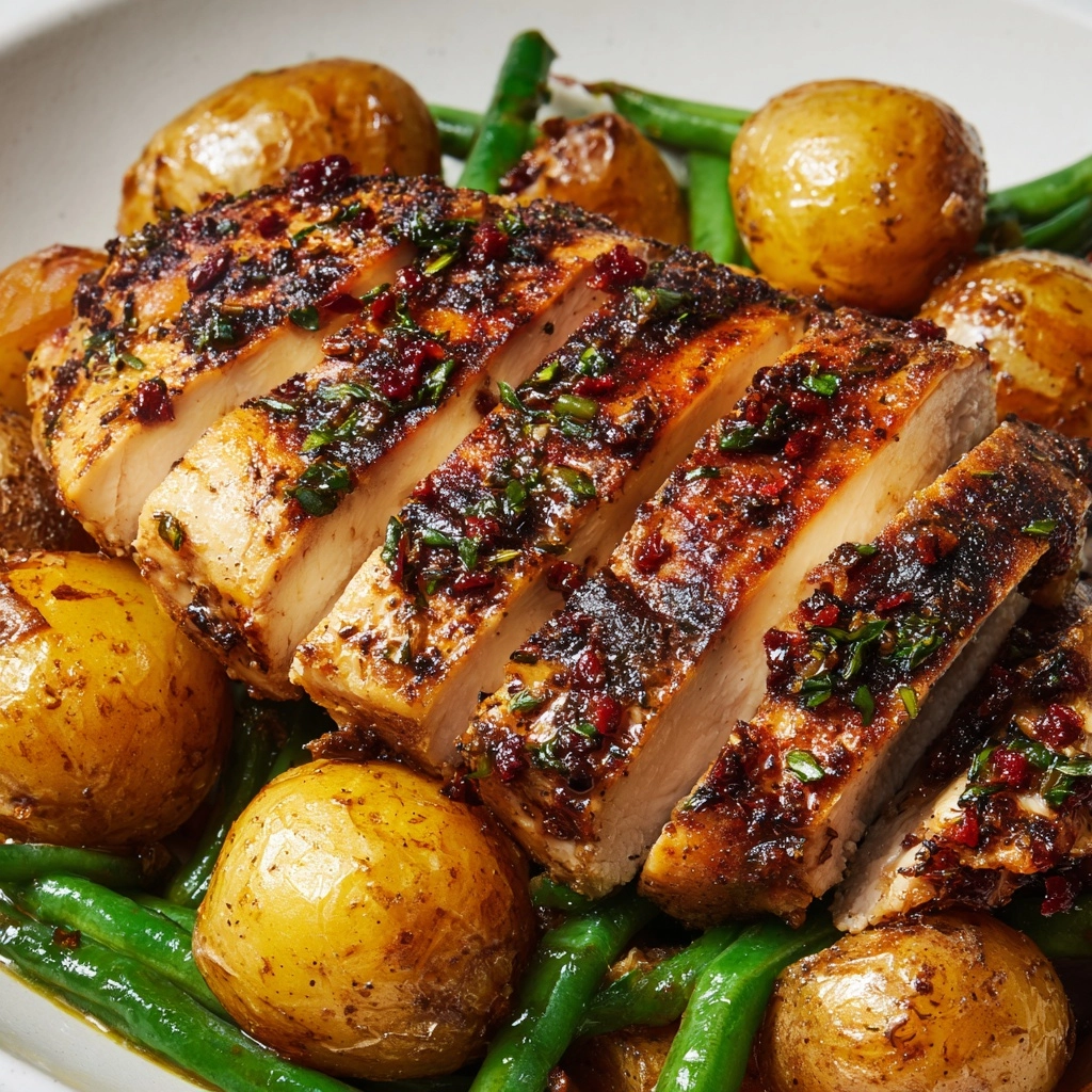 Italian Chicken, Potatoes, and Green Beans Recipe - Recipe Image