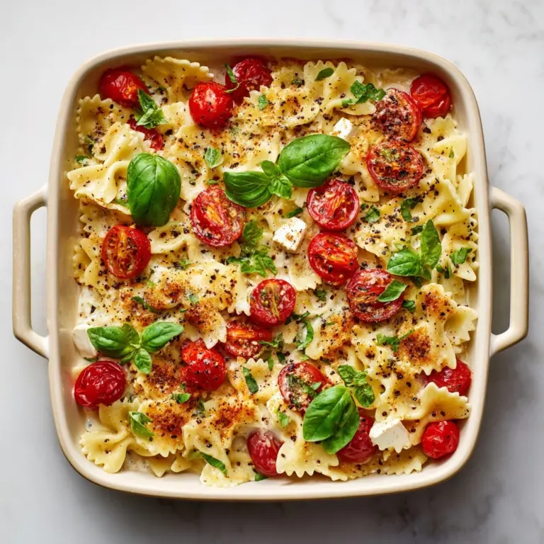 Baked Feta Pasta Recipe with Cherry Tomatoes Recipe
