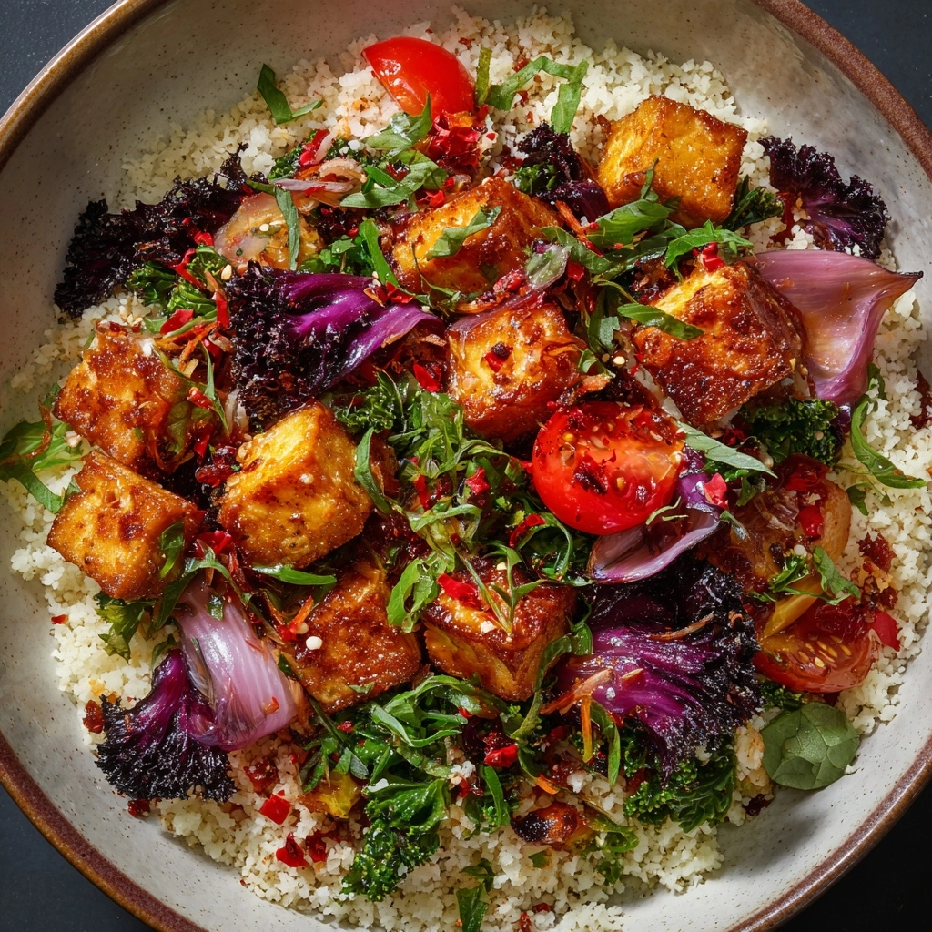 Harissa Tofu Salad Recipe