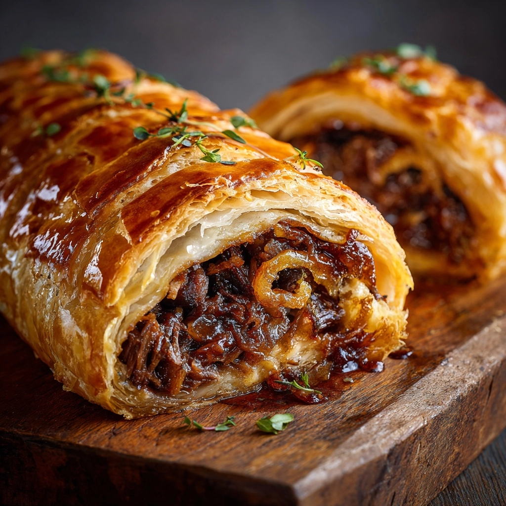 French Onion Beef Roll-Ups Recipe - Recipe Image