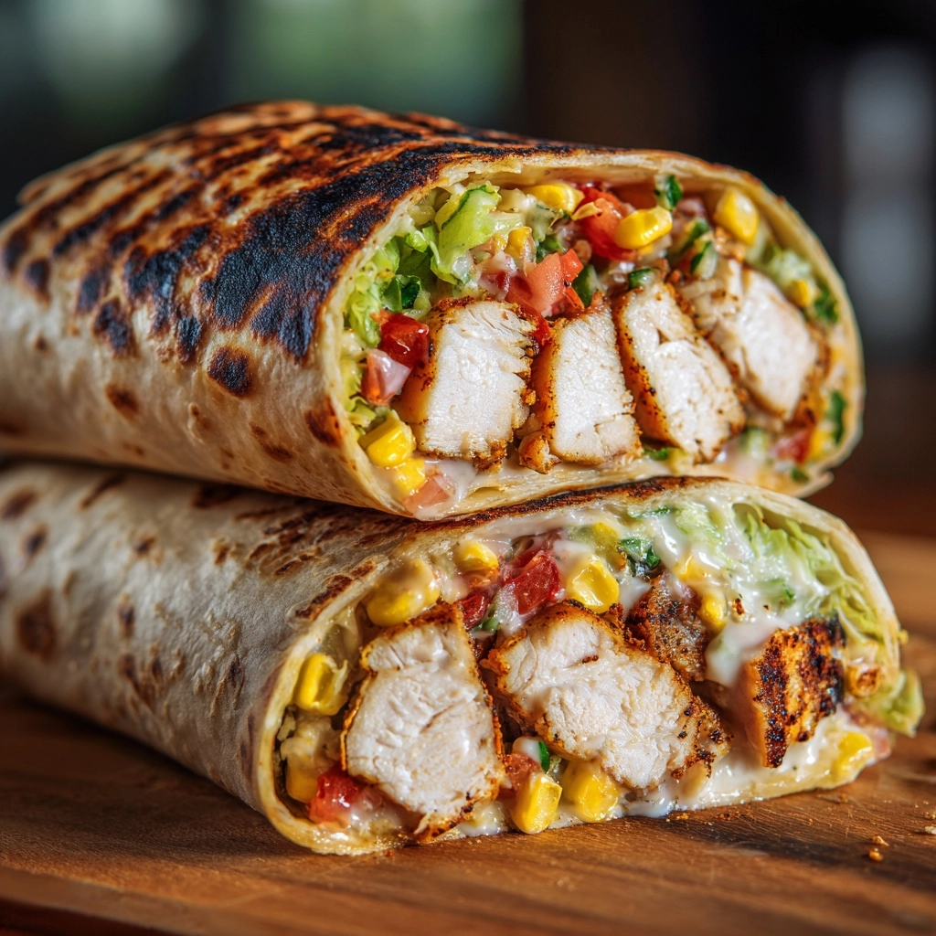 Chicken BLT Wrap Recipe - Recipe Image
