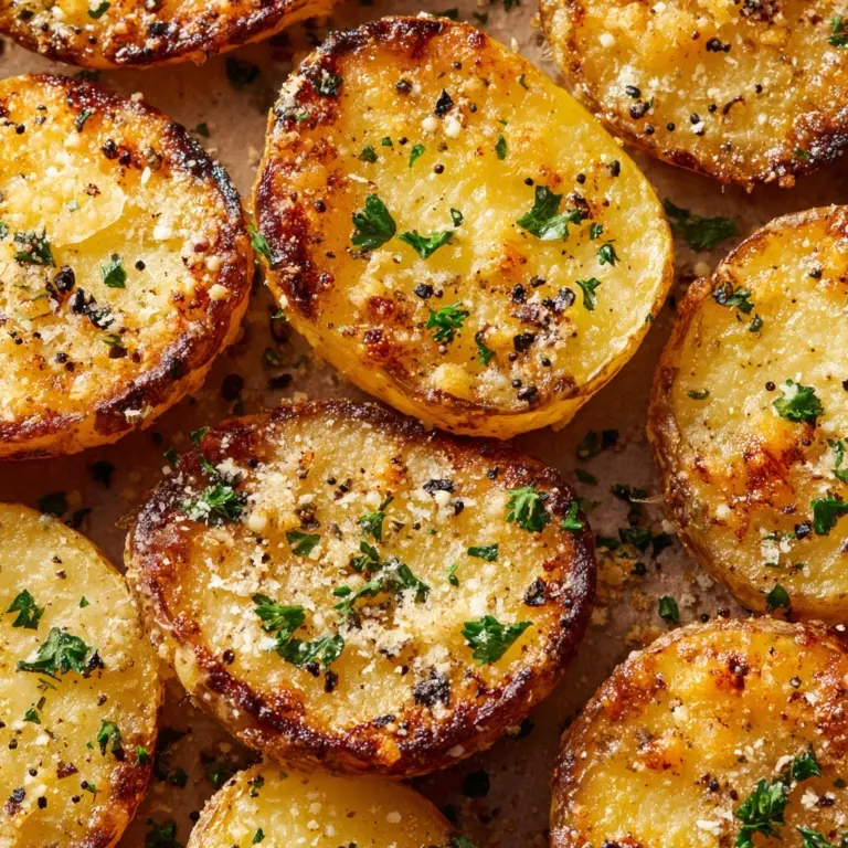 Mini Baked Parmesan Potato Rounds Recipe