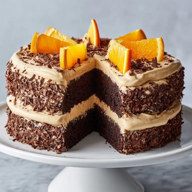 Chocolate Orange Cheesecake Layer Cake Recipe