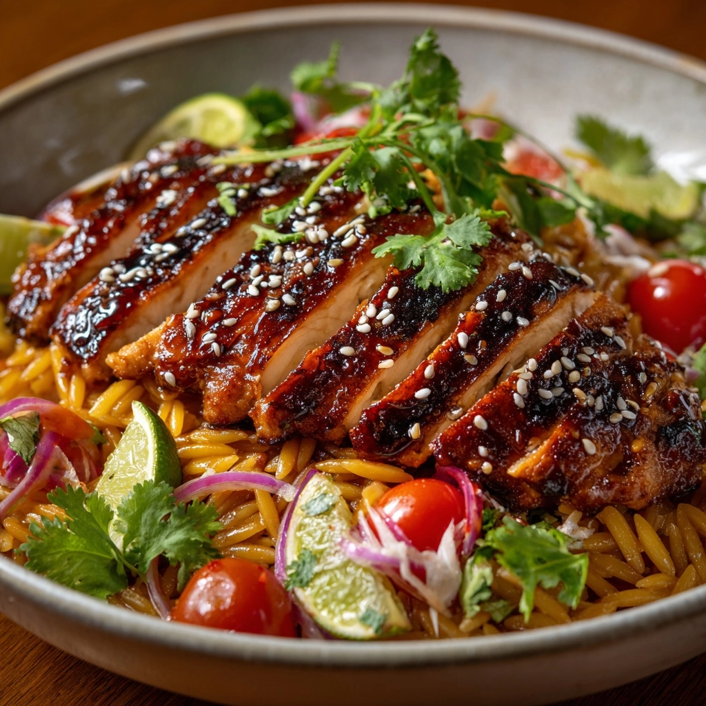 Teriyaki Chicken Crispy Rice Salad Recipe