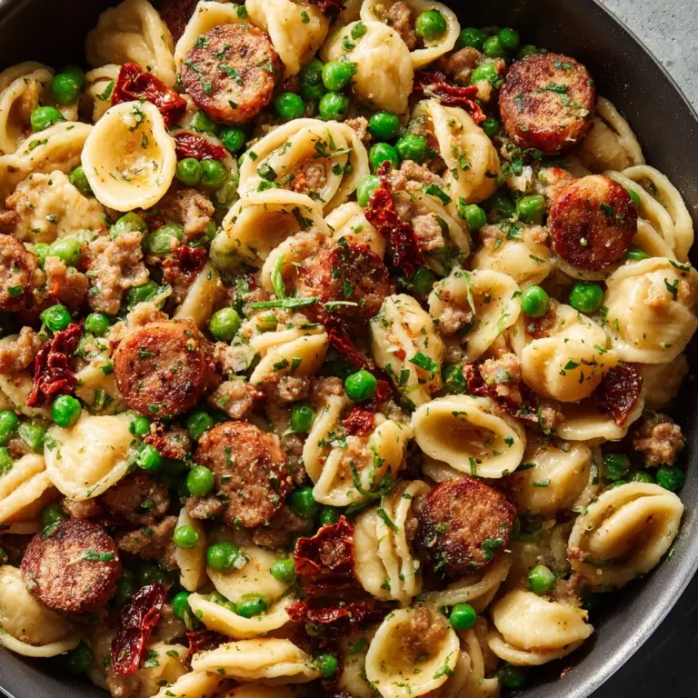 Sausage and Pea Pasta Recipe