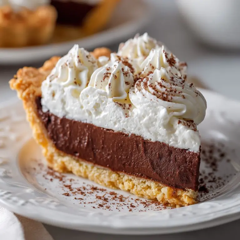 Easy Chocolate Pie Recipe