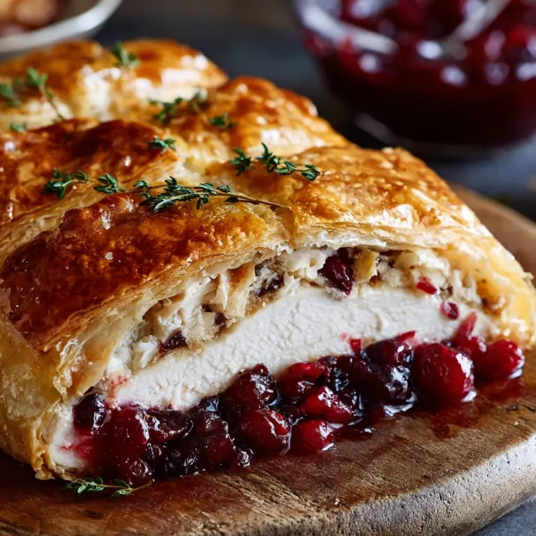 Cranberry Hazelnut Turkey Wellington Recipe