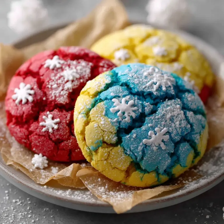 Patriotic Crinkle Cookies Recipe
