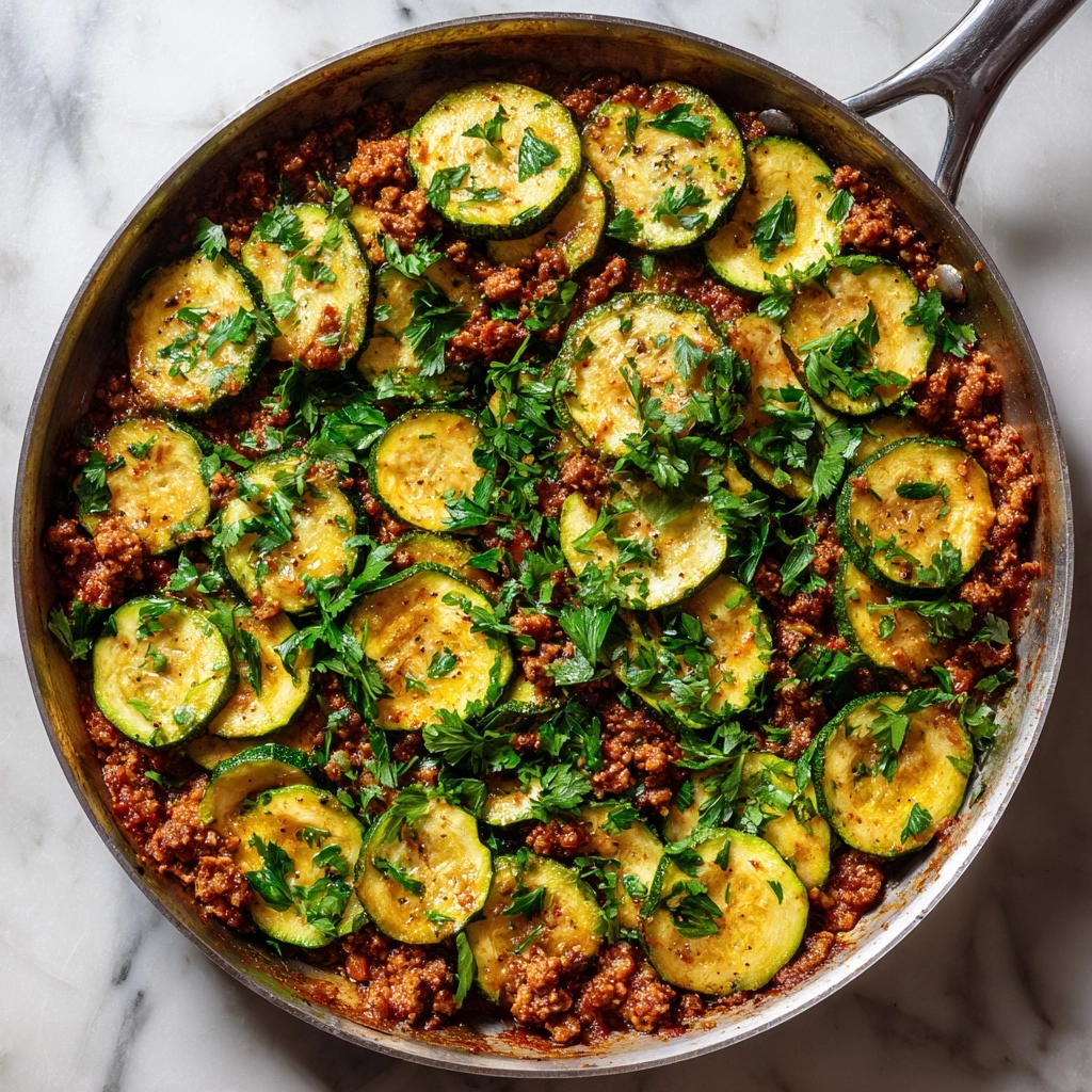 Ground Turkey and Zucchini Skillet Recipe - Recipe Image