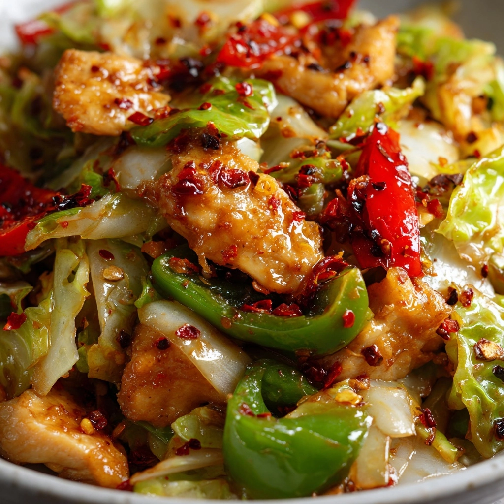 Chinese Chicken Cabbage Stir-Fry Recipe - Recipe Image