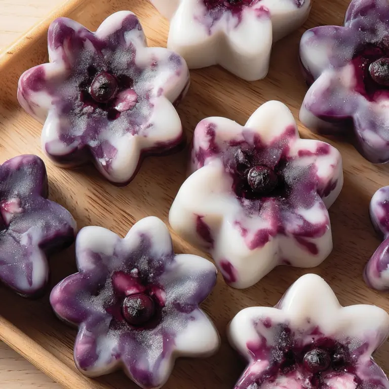 Blueberry Yogurt Swirl Dog Paw Treats Recipe