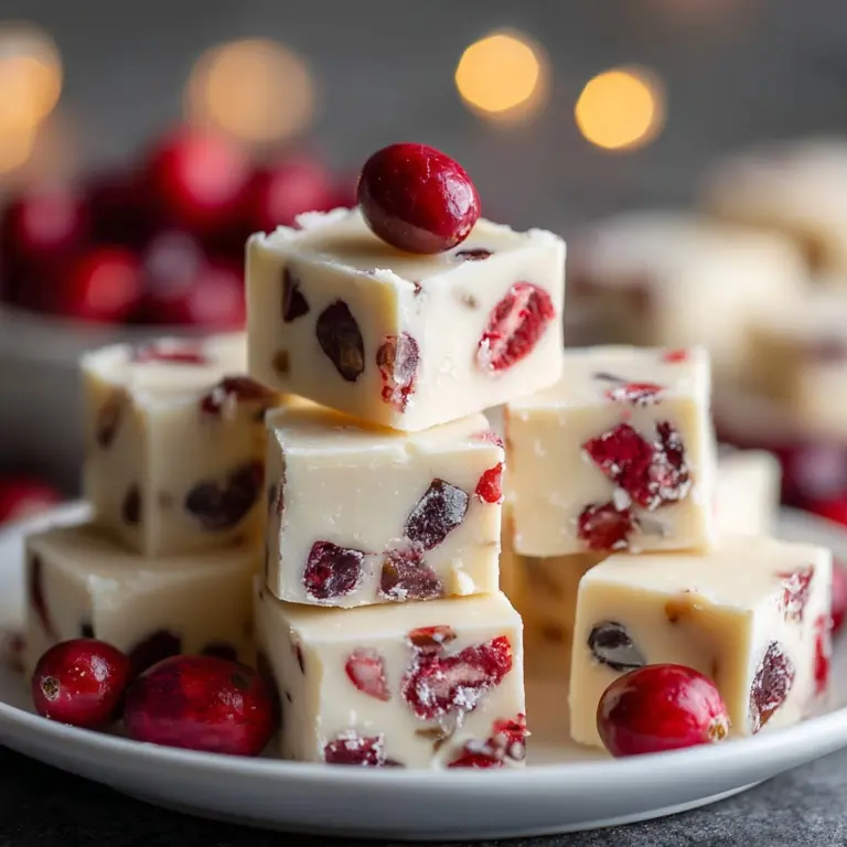 White Chocolate Cherry Fudge Recipe