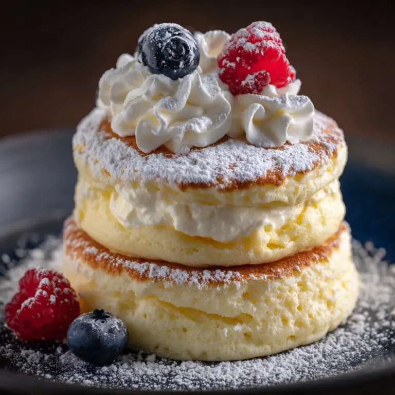 Fluffy Japanese Soufflé Pancakes Recipe