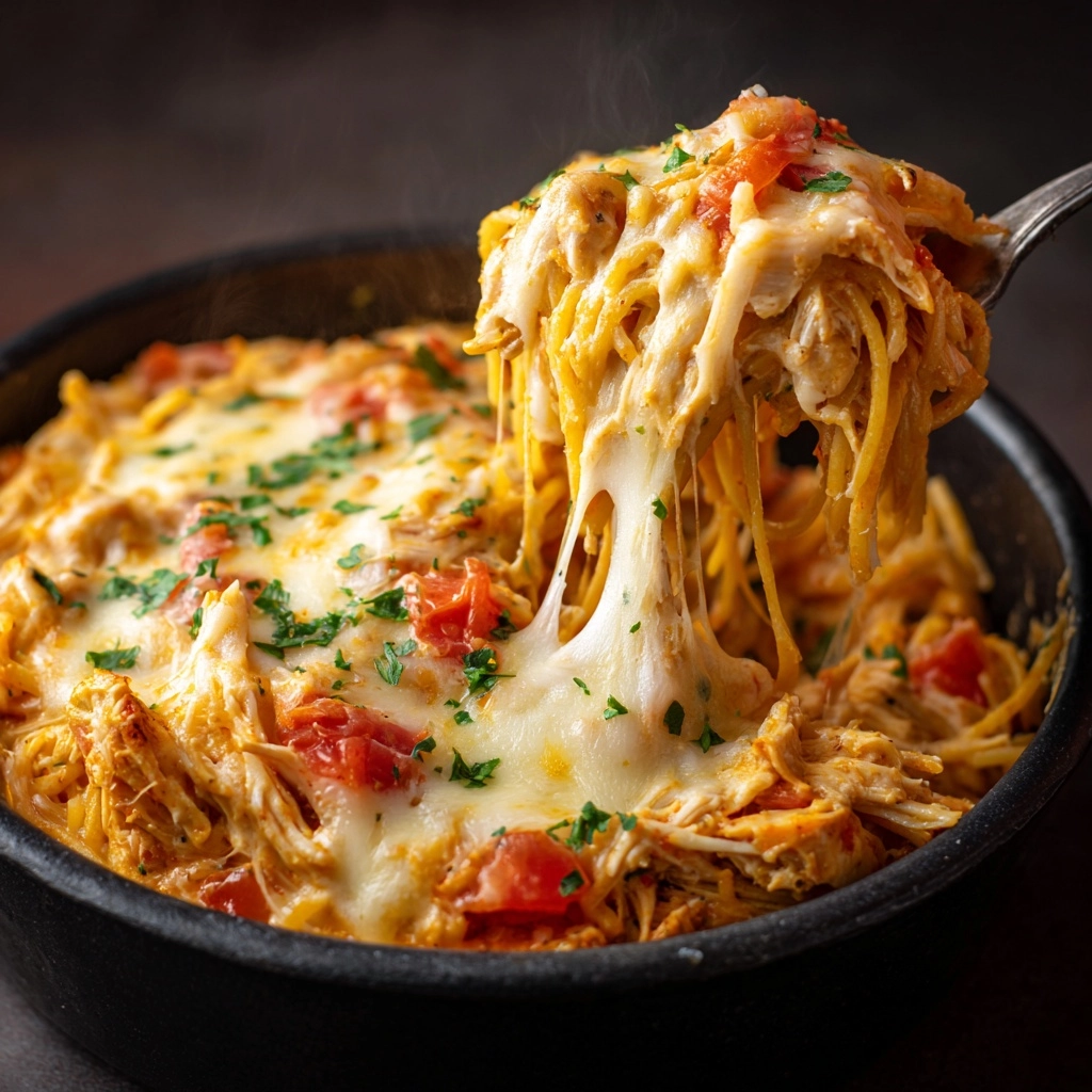 Creamy Chicken Spaghetti Recipe - Recipe Image