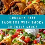 Crispy Beef Taquitos with Chipotle Sauce Recipe