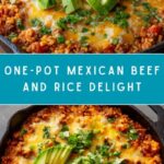 Skillet Mexican Beef and Rice Recipe
