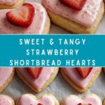 HEART-SHAPED STRAWBERRY SHORTBREAD COOKIES Recipe