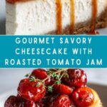 Savory Cheesecake with Roasted Tomato Jam & Parmesan Crust Recipe