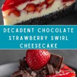 Chocolate Strawberry Swirl Cheesecake Recipe