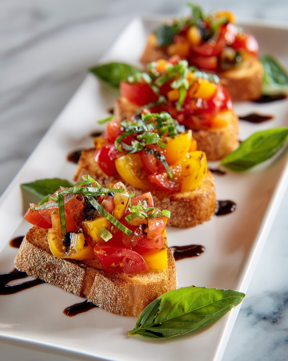 Tomato and Red Pepper Bruschetta Recipe - Recipe Image