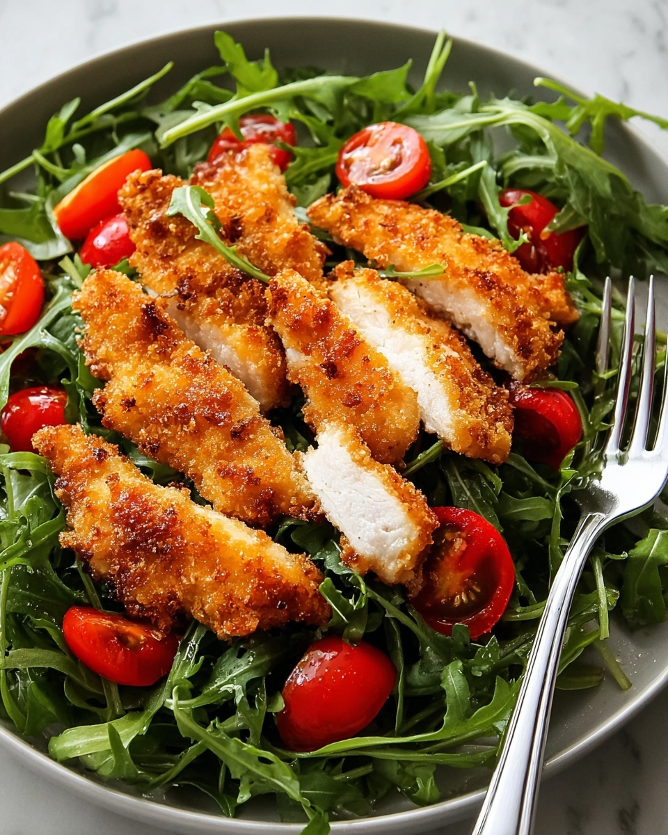 Chicken Milanese with Arugula Salad Recipe - Recipe Image