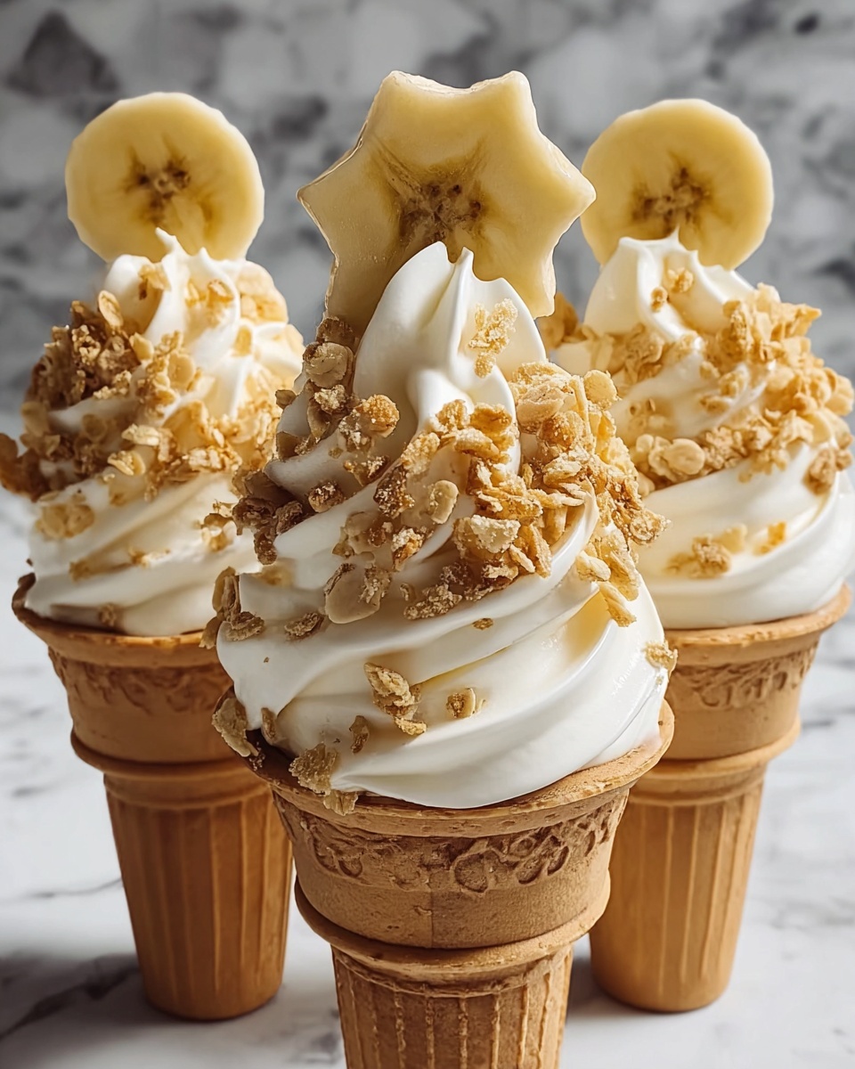 Banana Pudding Cheesecake Cones Recipe - Recipe Image