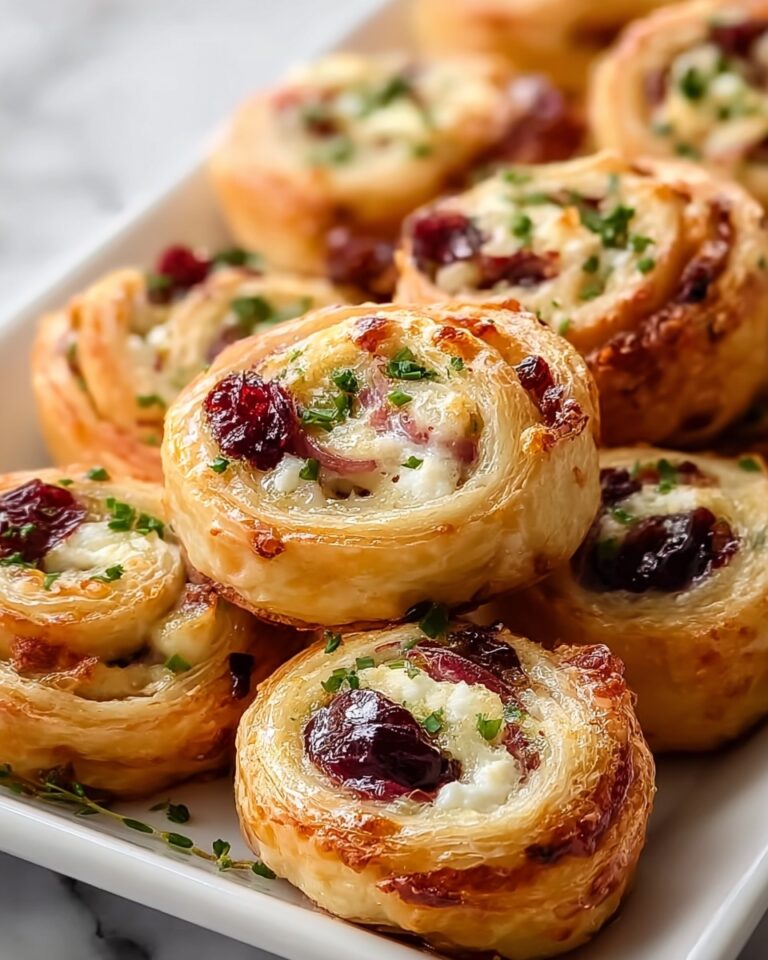 Festive Cranberry Feta Pinwheels Recipe