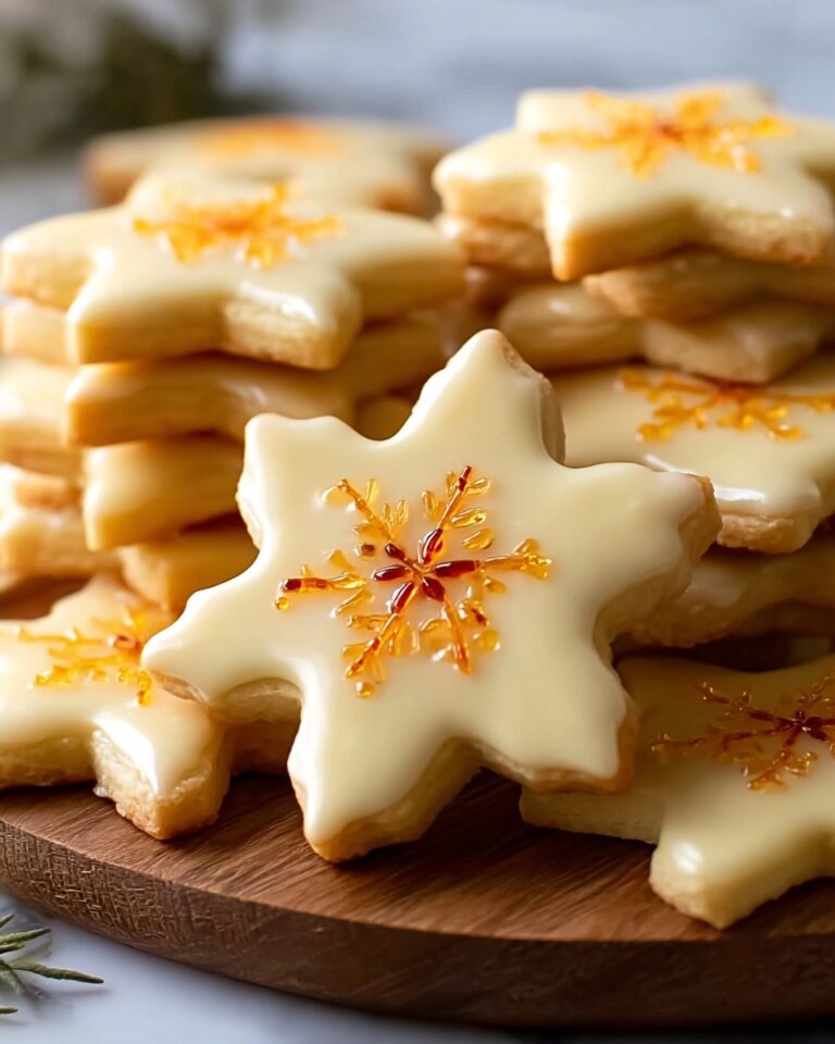 Cardamom Shortbread Cookies with Orange Glaze Recipe