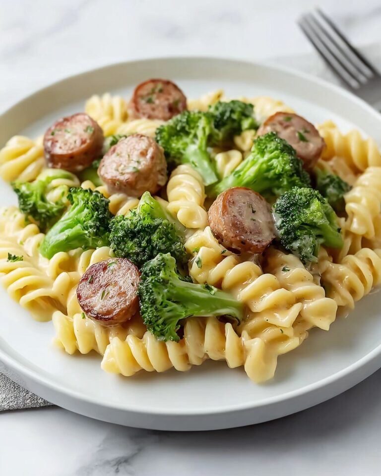One-Pot Cheesy Smoked Sausage and Broccoli Pasta Recipe