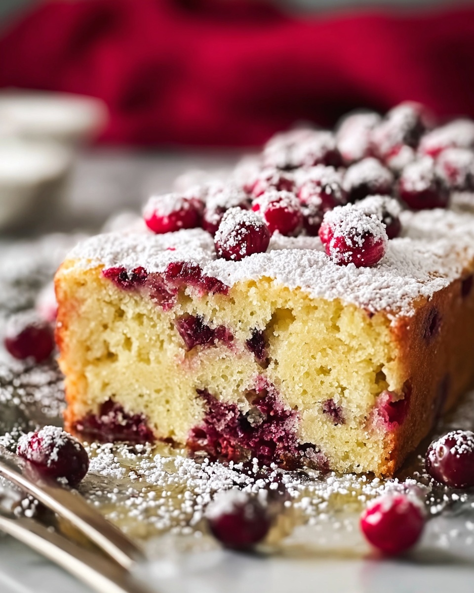 Christmas Cranberry Pound Cake Recipe - Recipe Image