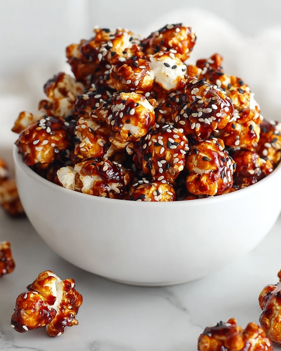 Gochujang Caramel Popcorn with Sesame Seeds Recipe - Recipe Image