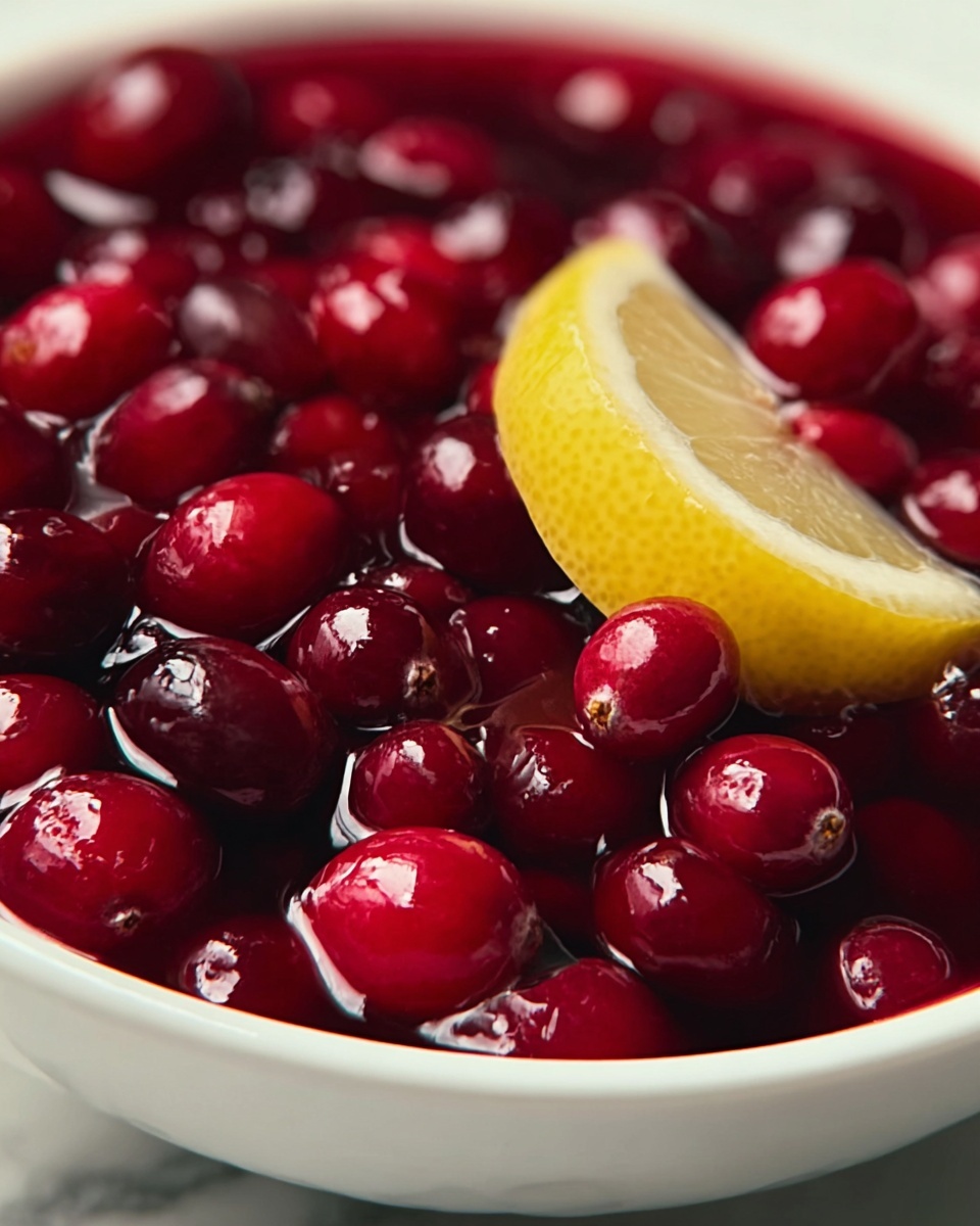 Lemon-Kissed Cranberries with Rhubarb Strawberry Fruit Spread Recipe - Recipe Image