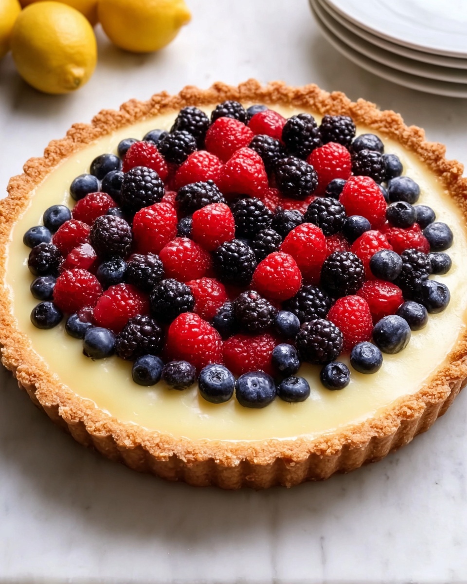 Lemon Berry Tart Recipe - Recipe Image