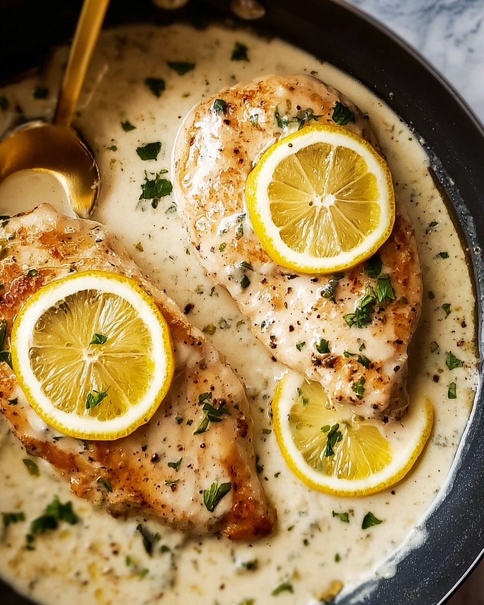 Lemon Garlic Chicken in Creamy Lemon Sauce Recipe - Recipe Image