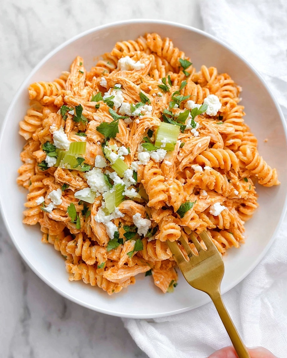 Buffalo Chicken Pasta Salad Recipe - Recipe Image